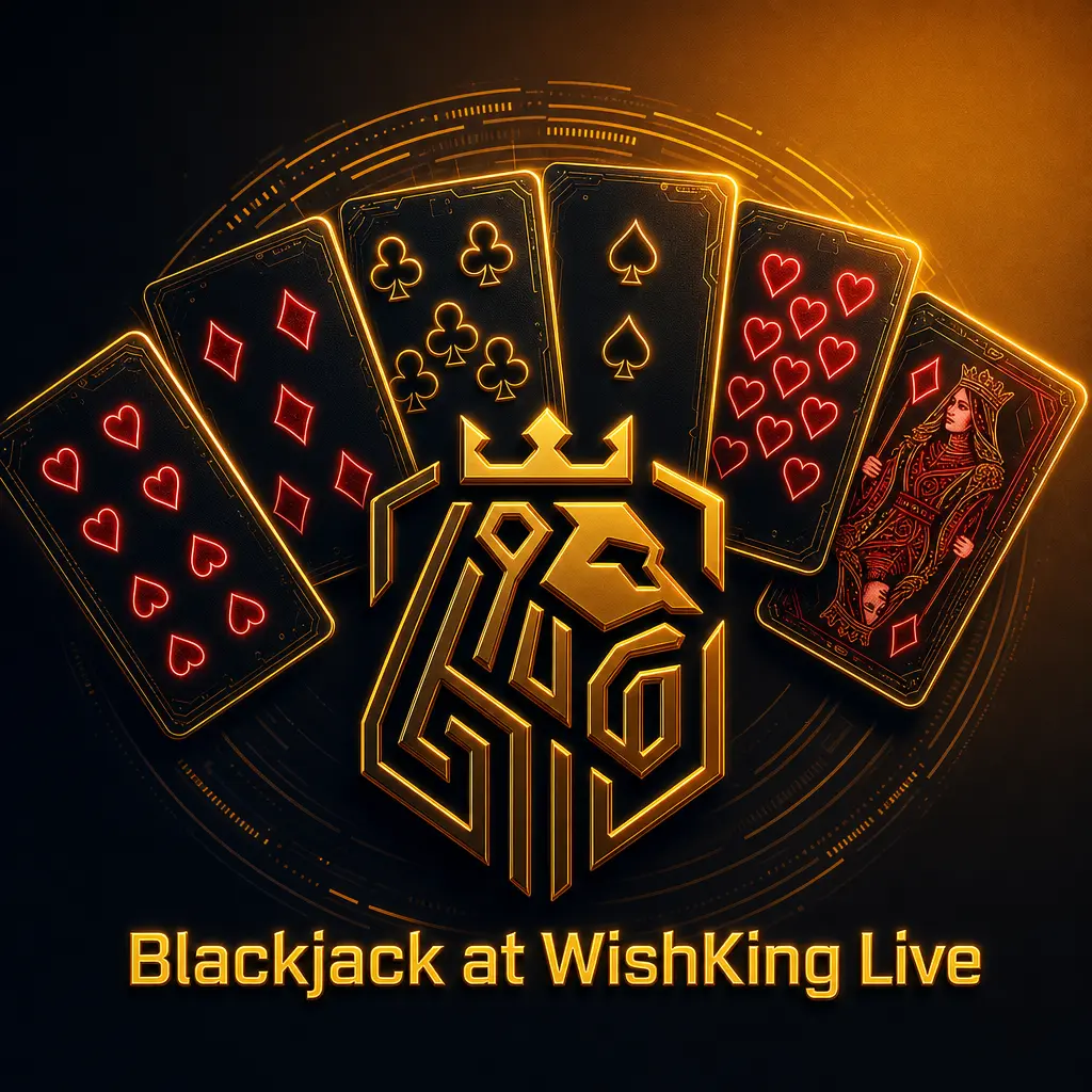 Live blackjack tables at WishKing including Infinite, Speed, VIP, Party, Free Bet, and Power Blackjack variants.